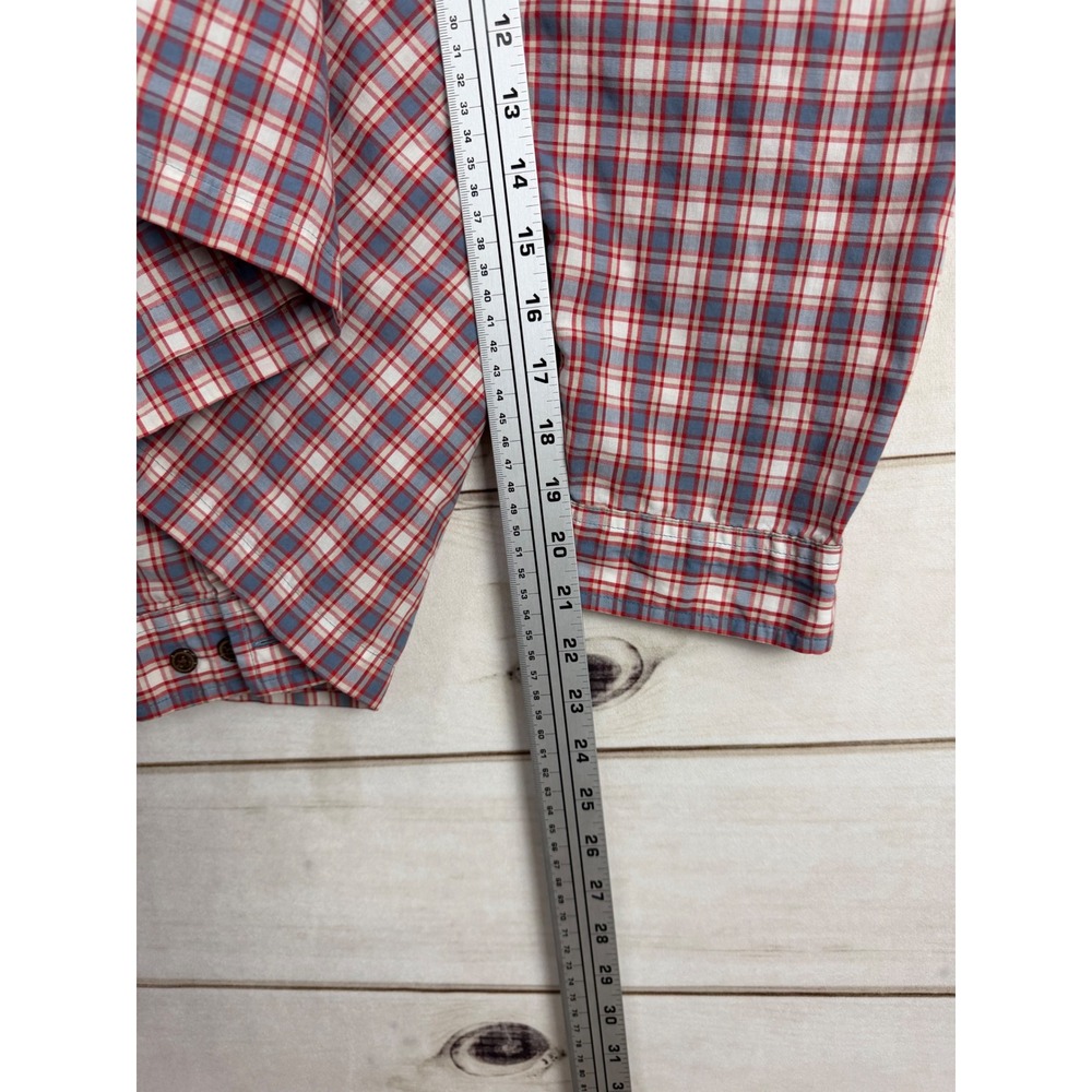 Patagonia Shirt Mens XL Red Blue Plaid Long Sleeve Button Down Hiking - Picture 7 of 7